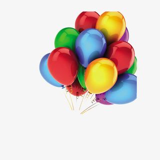 招聘海报气球免抠