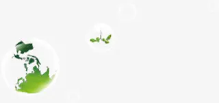 春天绿色地球泡泡免抠