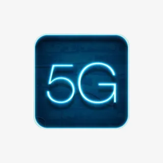 5G来了文字科技感发光图标免抠 5G来了文字科技感发光图标免抠