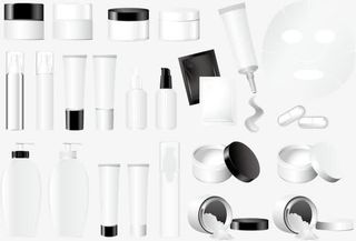 空白化妆品包装设计免抠