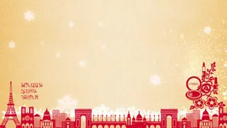 化妆品红色雪花海报免抠