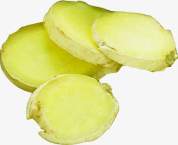 高清黄色冬季姜片免抠