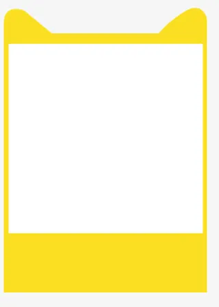 黄色天猫头促销区免抠