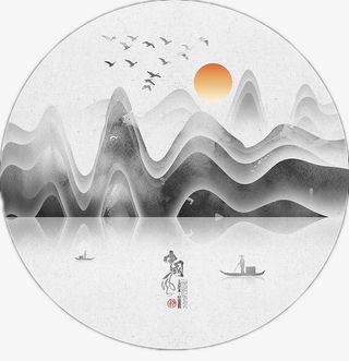 水墨山图片风景素材收藏免抠