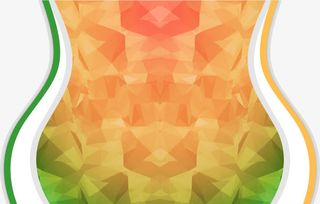 黄绿渐变曲线画册设计矢量素材免抠