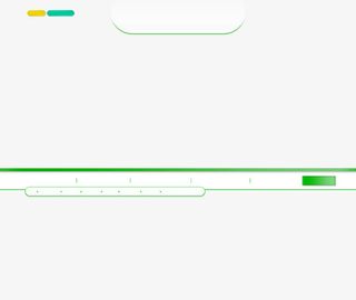 小清新绿色网站边框菜单栏免抠