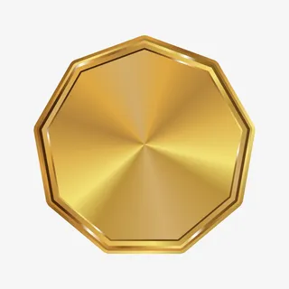 金色方形标志免抠 金色方形标志免抠