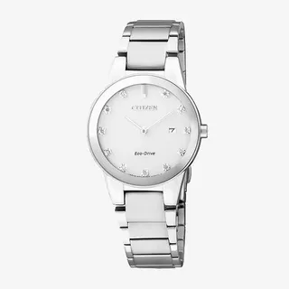 西铁城光动能镶钻时尚女表免抠