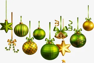 圣诞铃铛挂件免抠