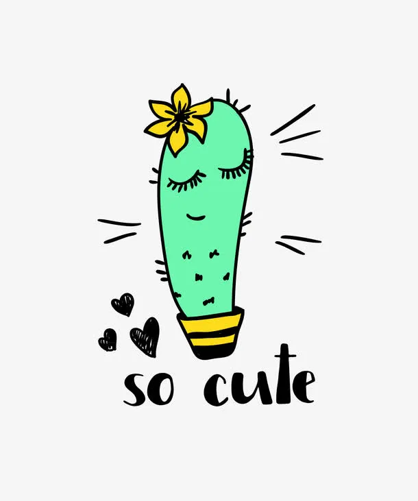 卡通仙人掌免抠