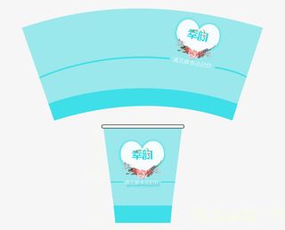 蓝色纸杯素材图片免抠