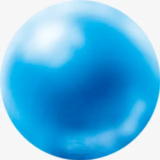 蓝色圆珠中秋素材免抠