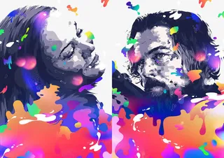 喷溅人物素材免抠