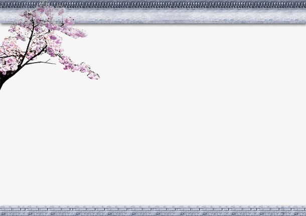 围墙桃花免抠
