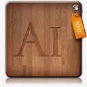 AI木牌图标免抠