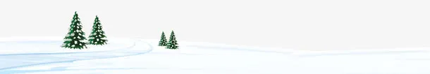 圣诞节海报雪地装饰免抠