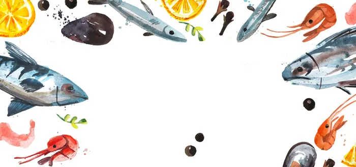 海鲜背景图高清