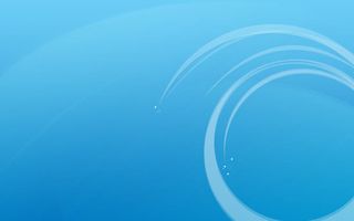 蓝底卡通圆形海报背景免抠