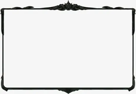 黑色游戏边框装饰图片免抠