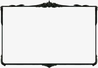 黑色游戏边框装饰图片免抠