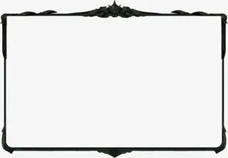 黑色游戏边框装饰图片免抠