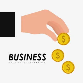 商业上的金钱流通免抠