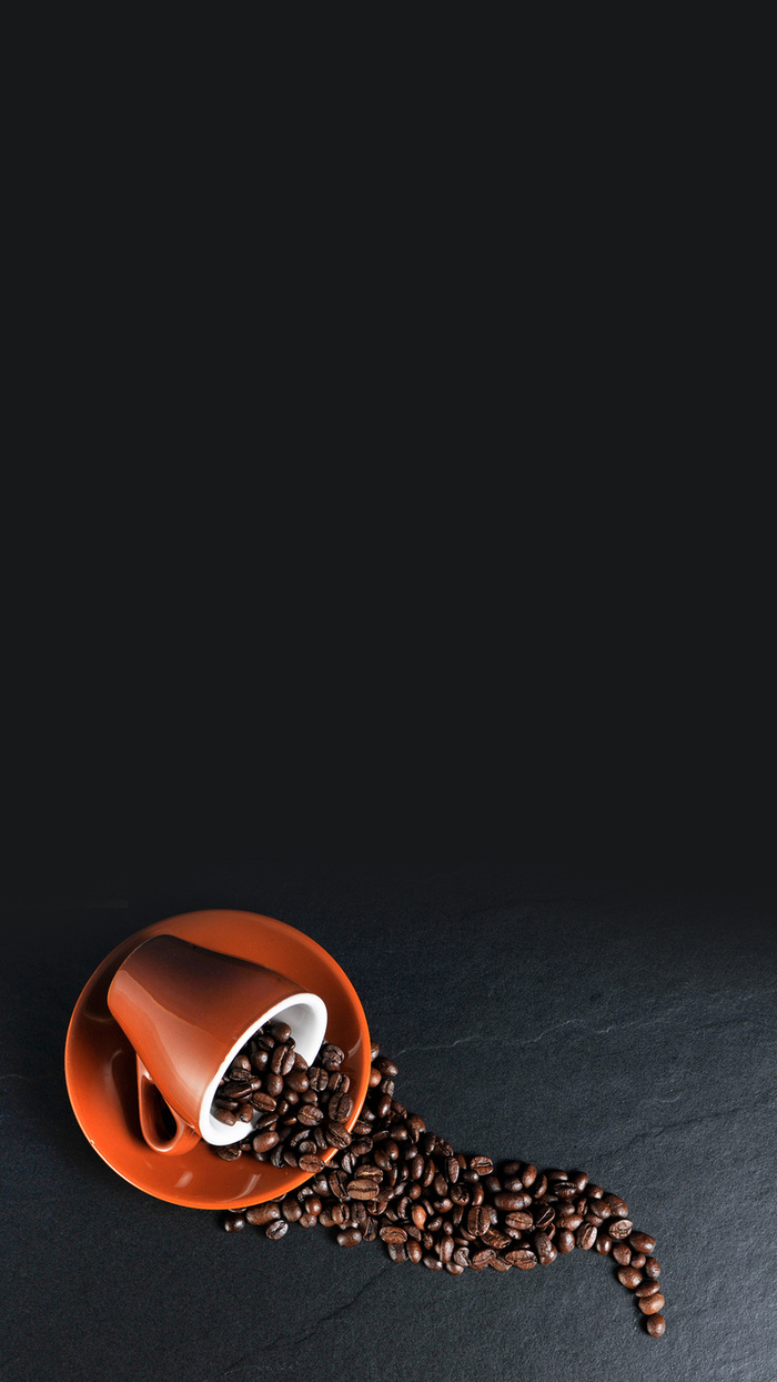 简约文艺咖啡H5背景素材高清