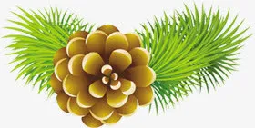 松果圣诞节促销海报免抠