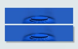 科技蓝色线条banner海报高清