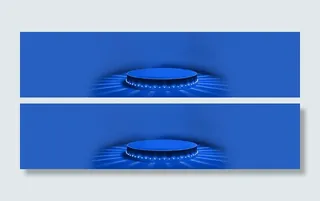 科技蓝色线条banner海报高清