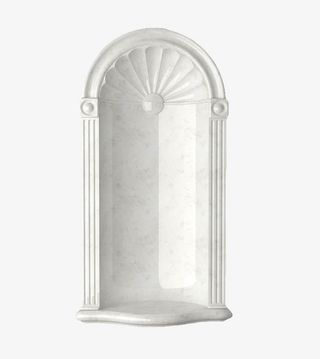 白色花纹大理石墙壁免抠