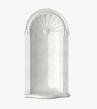 白色花纹大理石墙壁免抠