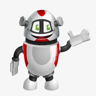 机器人欢迎手势免抠