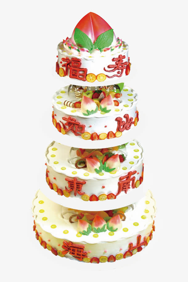 寿比南山蛋糕免抠