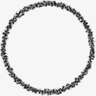 朋克暗黑几何水墨圆形效果免抠