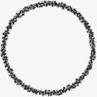 朋克暗黑几何水墨圆形效果免抠