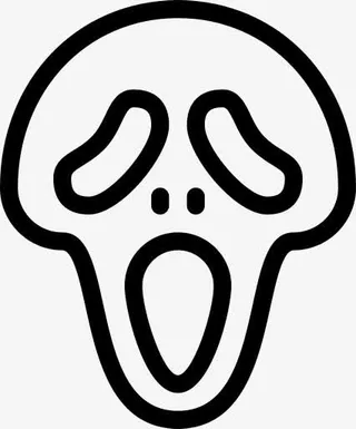 鬼脸万圣节杀手面具谋杀可怕的恐免抠