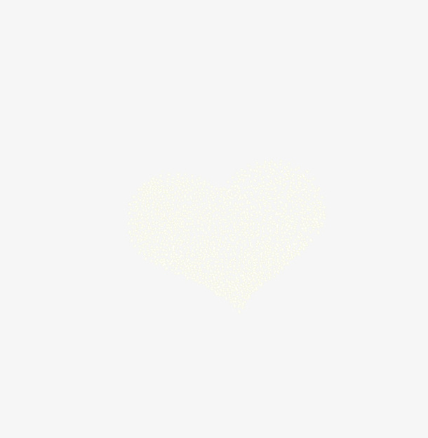 金色心形装饰免抠
