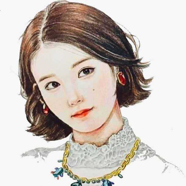 手绘彩铅免抠