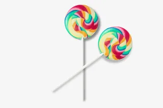 彩色炫彩棒棒糖免抠