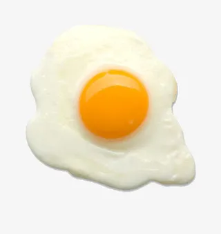 摊开的荷包蛋免抠