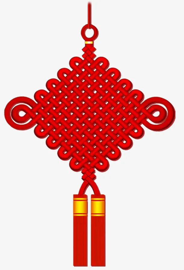 红色中国结免抠