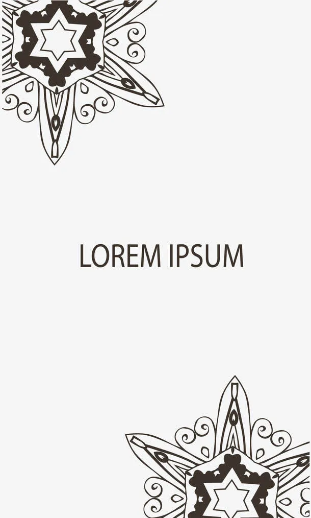 对称名片设计免抠