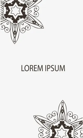 对称名片设计免抠