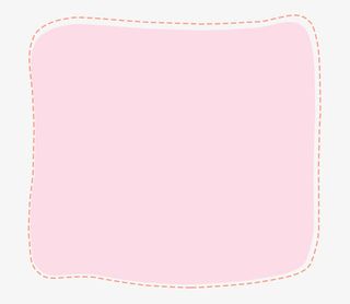 卡通粉色不规则边框免抠