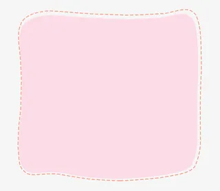 卡通粉色不规则边框免抠