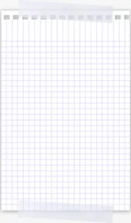 手绘胶带贴信的格子纸免抠