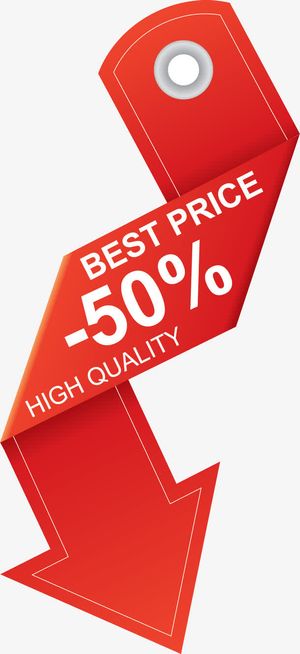 折扣标签箭头矢量素材免抠