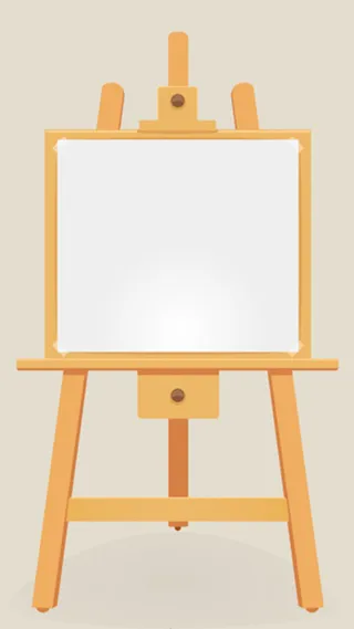 棕色木质画架图案背景图高清