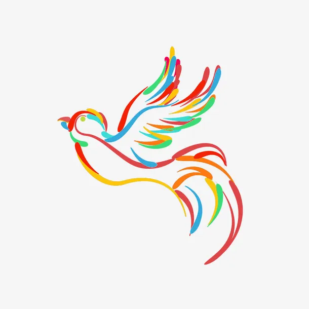 梦幻光效鸽子免抠
